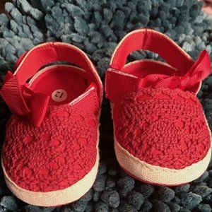 Red & Tan Sandal (0-12 months)